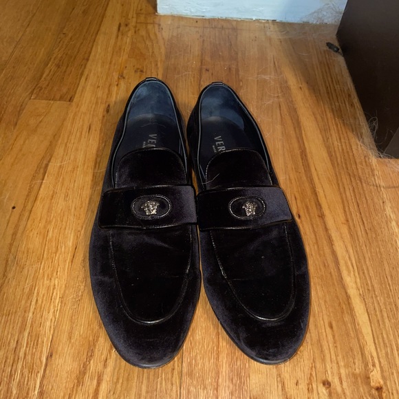 Versace Other - Versace Suede Dress Loafers